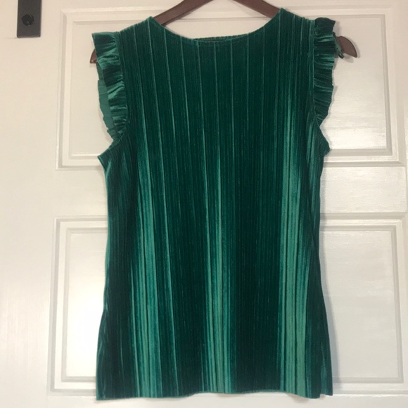 Worthington Tops - Green suede top